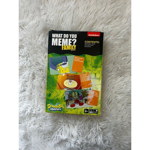 New Nickelodeon What do you Meme Spongebob Family Edition Cards Board Game - Picture 2 of 2